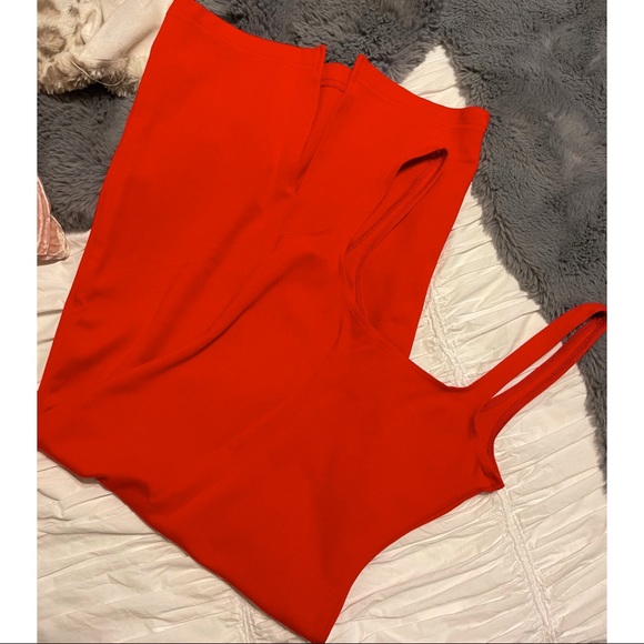 American apparel Ponte red dress M - Picture 2 of 3